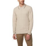 Buffalo David Bitton Suéter tipo polo para Caballero Café Chica Buffalo David Bitton Suéter tipo polo para Caballero Café Chica