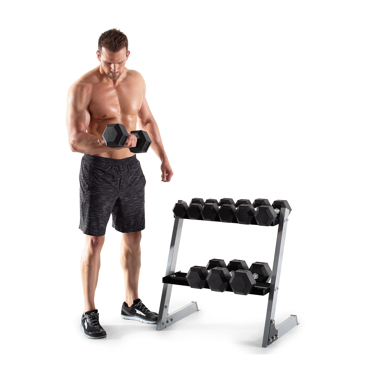 Weider Juego de Mancuernas con Estante | Costco México