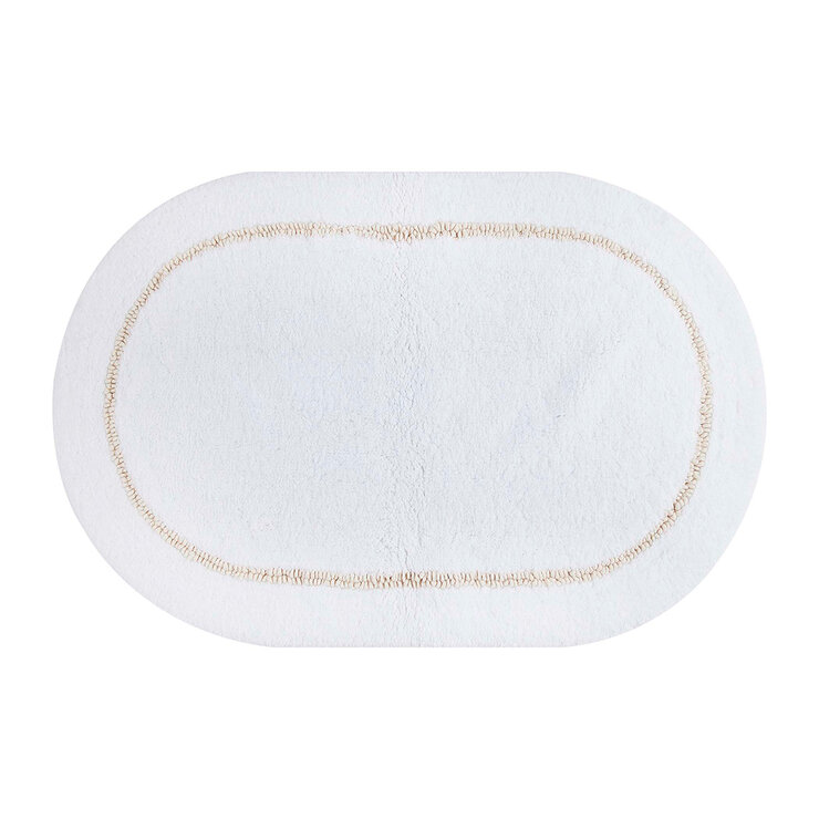 Mineral Spring, Tapete de Baño 61 cm x 91 cm, Blanco