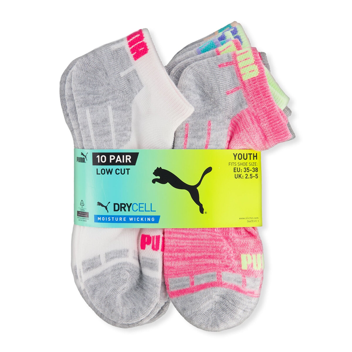 Puma Calcetines para Niños y Niñas Rosa 17 cm - 22 cm Puma Calcetines para Niños y Niñas Rosa 17 cm - 22 cm