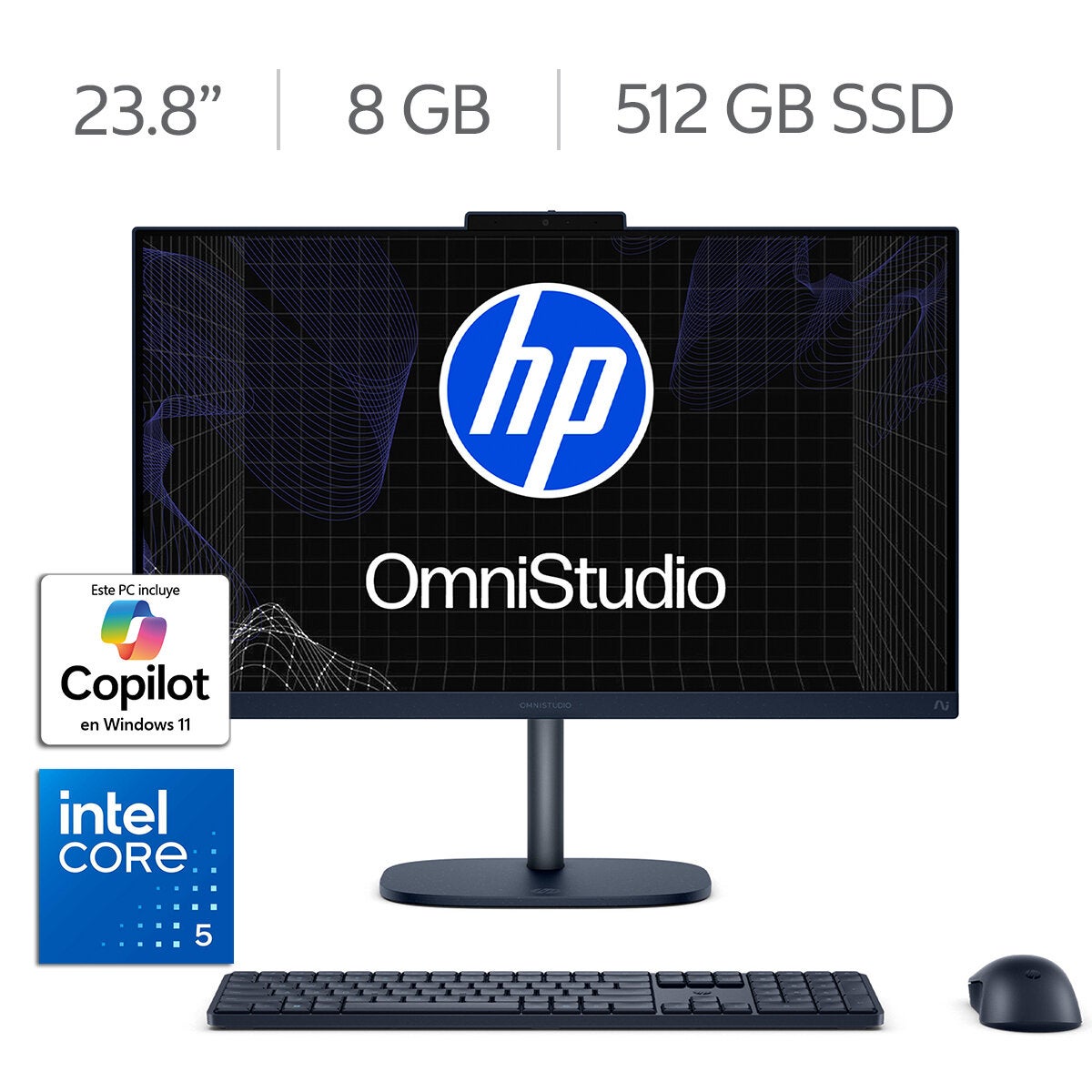 HP All-In-One OmniStudio 24-cu0051la Desktop 23.8" Full HD Intel Core 5 120U 8GB 512GB SSD HP All-In-One OmniStudio 24-cu0051la Desktop 23.8" Full HD Intel Core 5 120U 8GB 512GB SSD