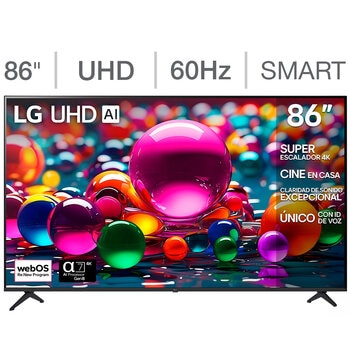 LG Pantalla 86" UHD 4K AI Smart TV