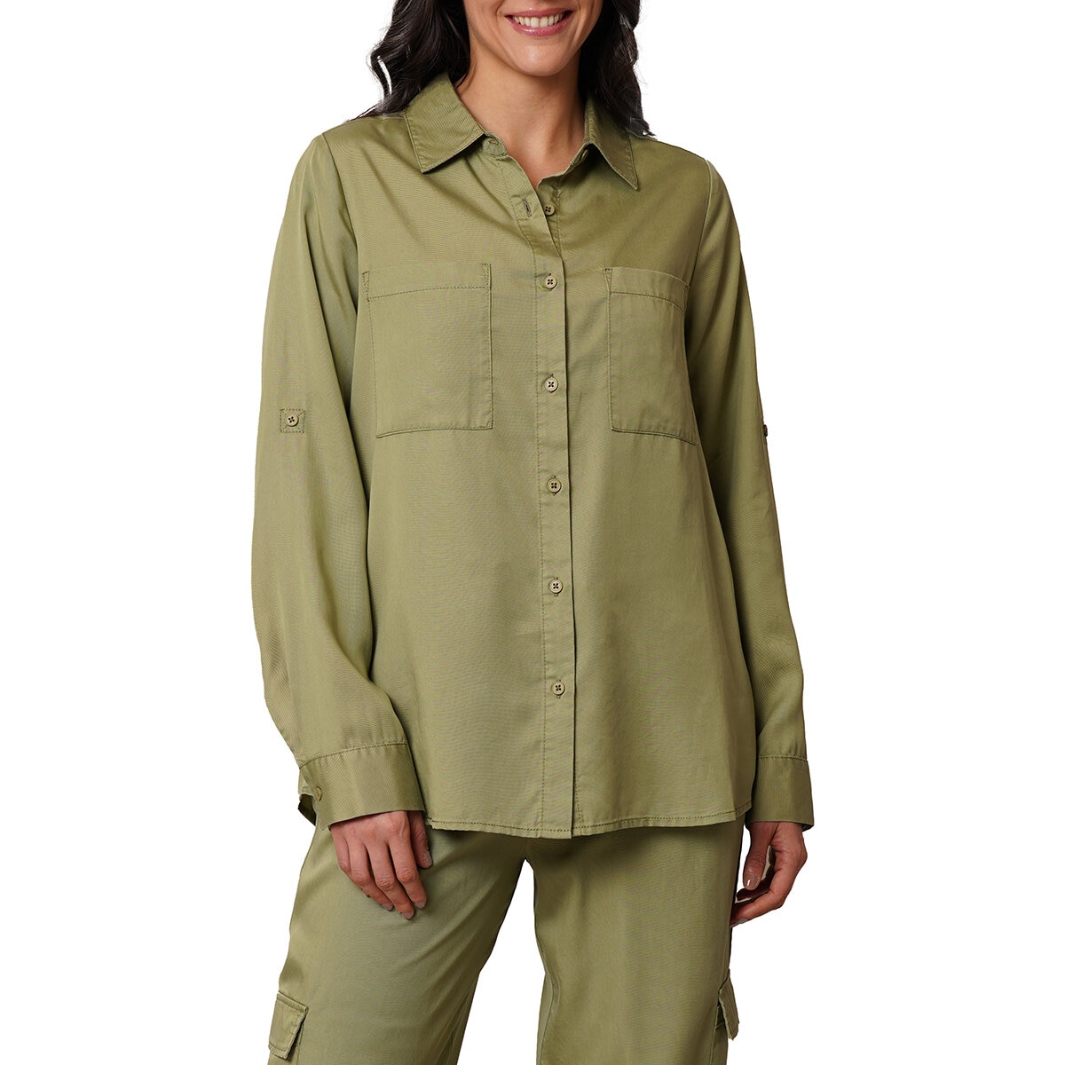 Cyrus Blusa para Dama Verde Mediana