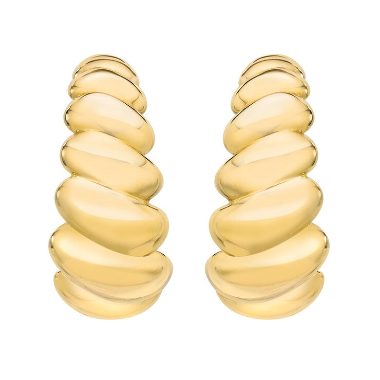 Aretes, Oro Amarillo de 14K Aretes, Oro Amarillo de 14K