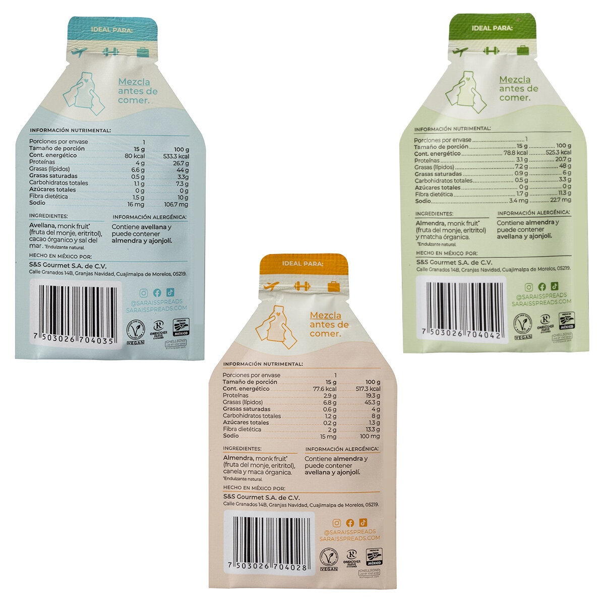 Sarais Caja de Sachets Variados 30/15 g