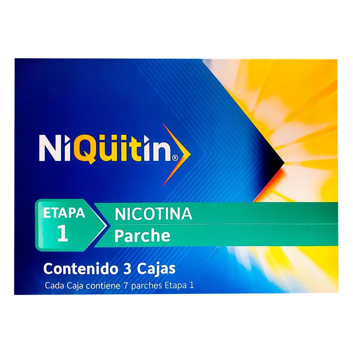 Niqüitin Etapa 1 Nicotina Parche 3 cajas