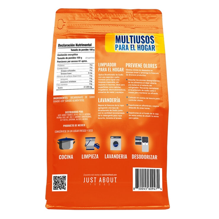 Just About Foods Bicarbonato de Sodio 6.1 Kg