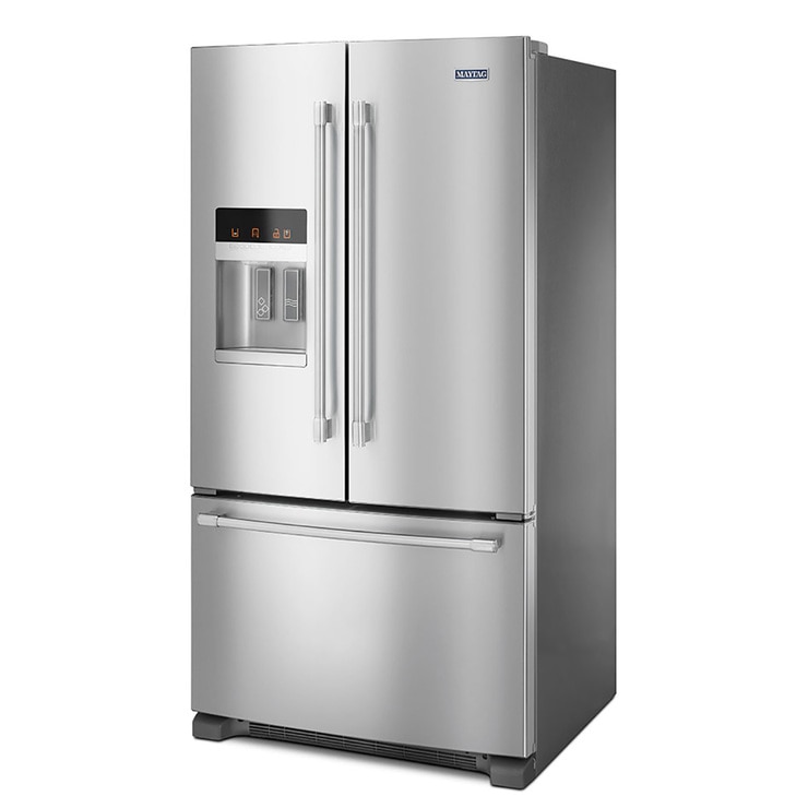 Refrigerador Maytag 25' French Door 3 puertas, color acero inoxidable