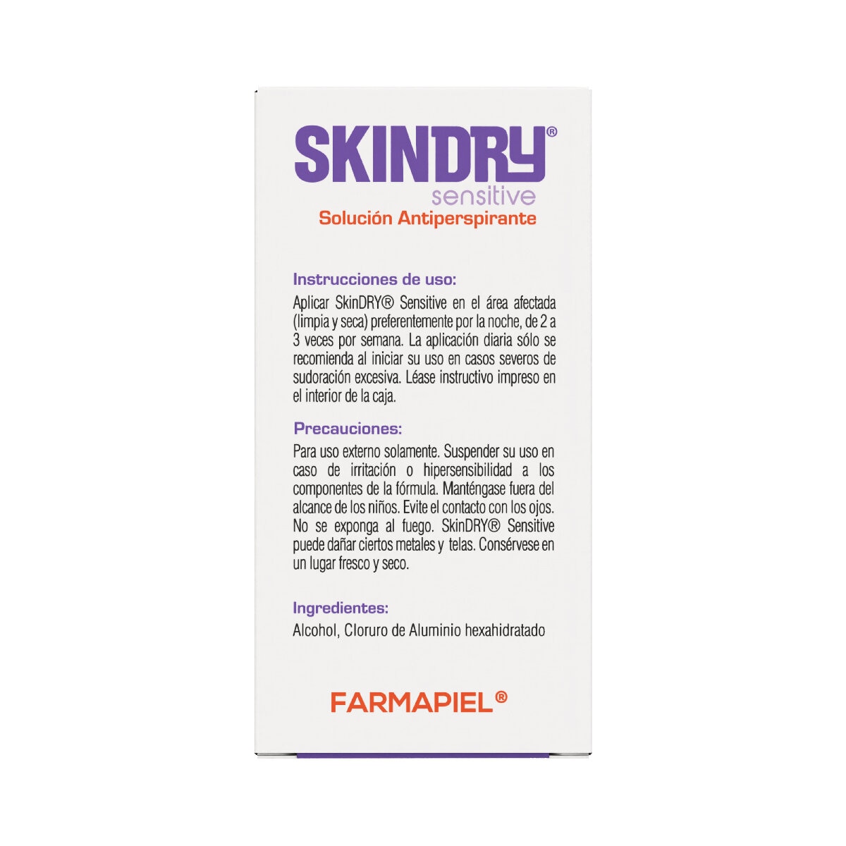 SkinDRY Sensitive Solución Antiperspirante para piel sensible 20 ml