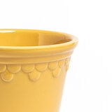 Over & Back, Chelsea Set de 2 Macetas de Cerámica Amarillas