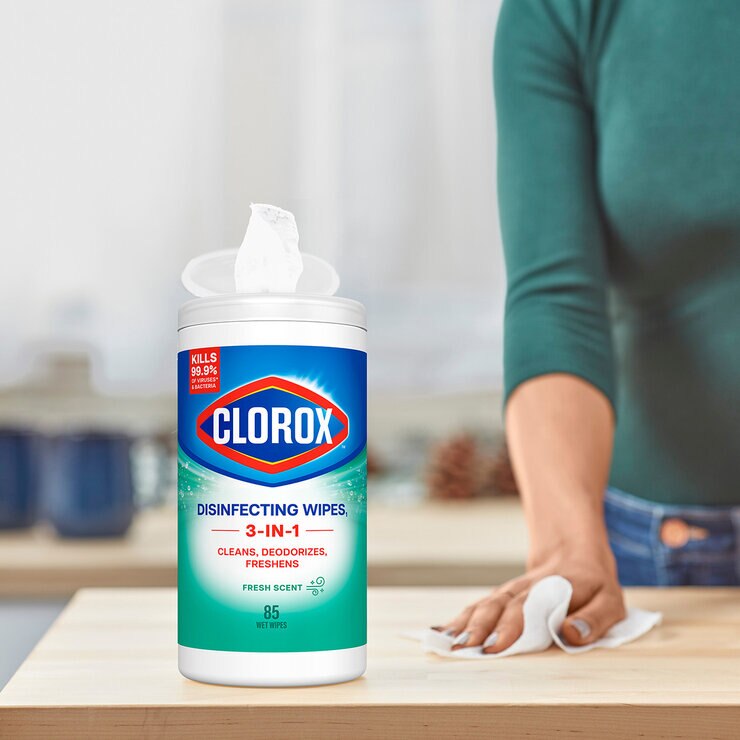 Clorox Toallas Desinfectantes 5 pzas con 85 Toallitas cada una