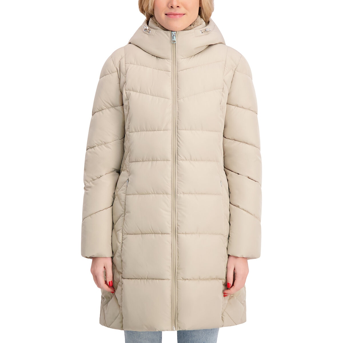 Andrew Marc Chamarra para Dama Café Extra Grande Andrew Marc Chamarra para Dama Café Extra Grande