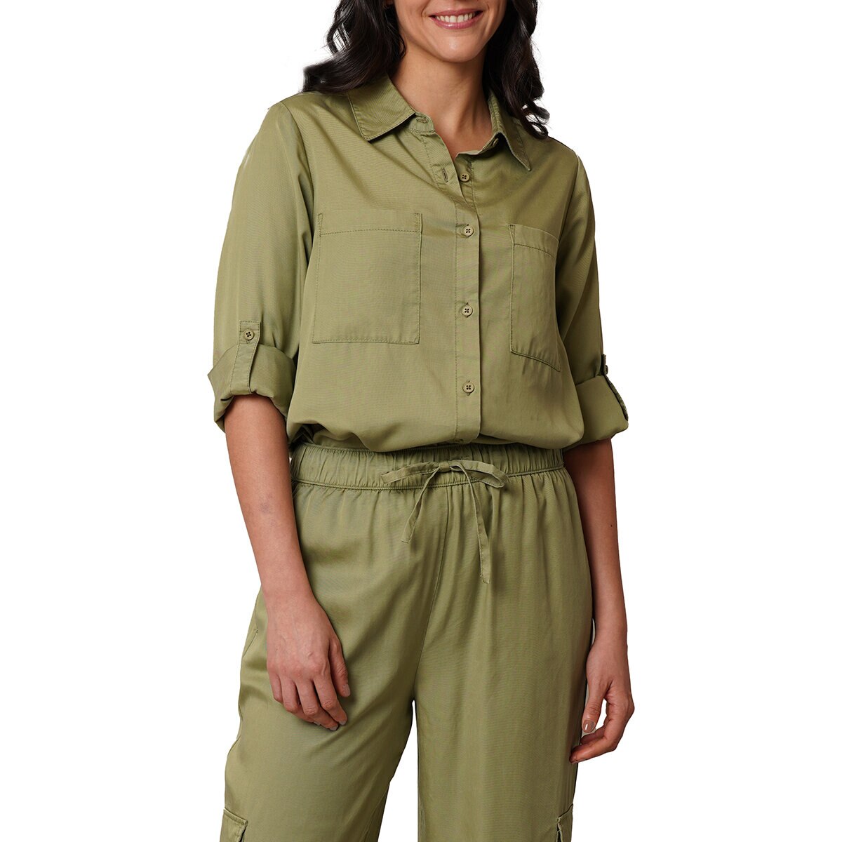 Cyrus Blusa para Dama Verde Mediana