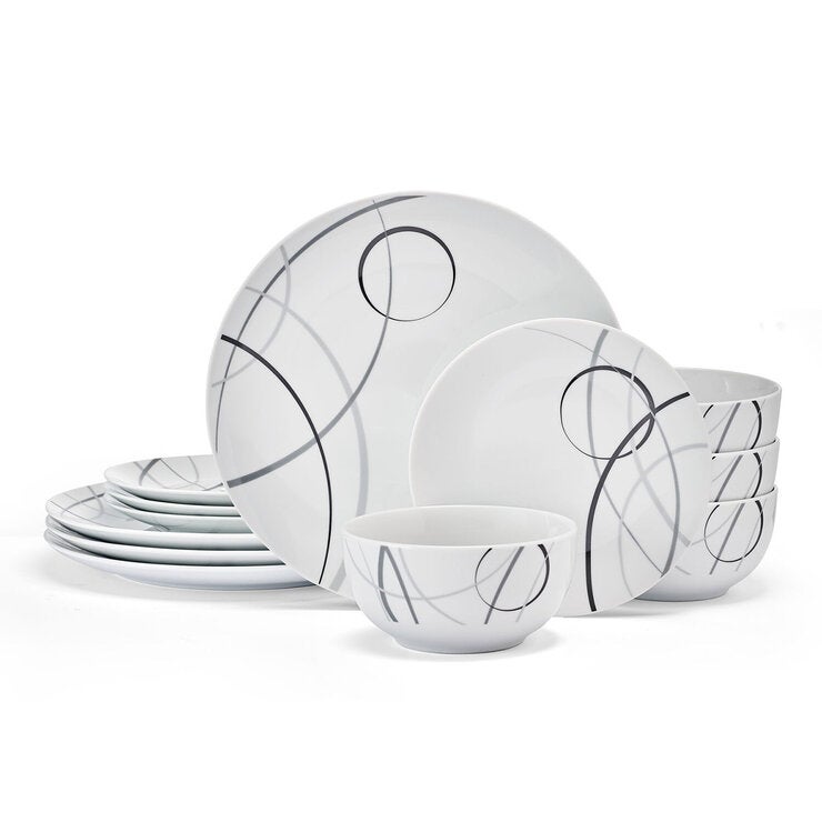 Studio Nova, Vajilla de Porcelana de 12 piezas Studio Nova, Vajilla de Porcelana de 12 piezas