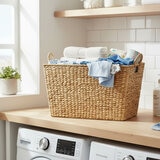 Cesta con Tejido Natural Rectangular