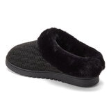 Dearfoams Pantufla para Dama Negro Chica (23 cm / 23.5 cm)