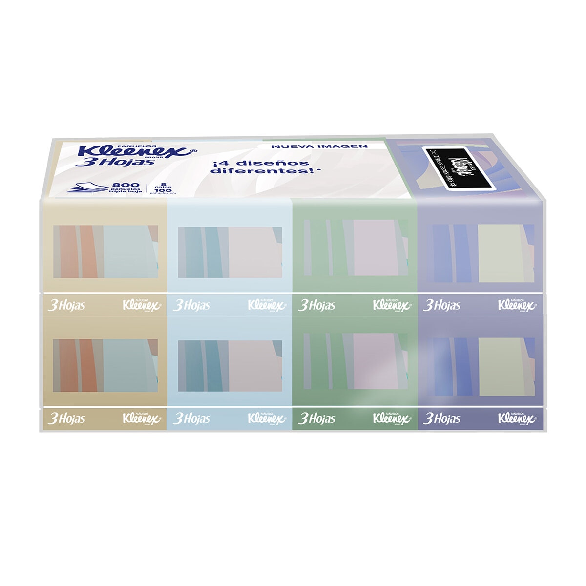 Kleenex Pañuelo Triple Hoja 8 cajas con 100 pzas Kleenex Pañuelo Triple Hoja 8 cajas con 100 pzas