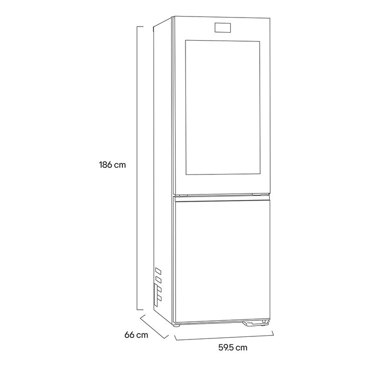 LG Refrigerador Instaview 12' Bottom Mount