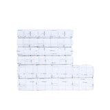 South Point Juego de Sábanas Tamaño Queen 6 piezas Tattersall Light Blue