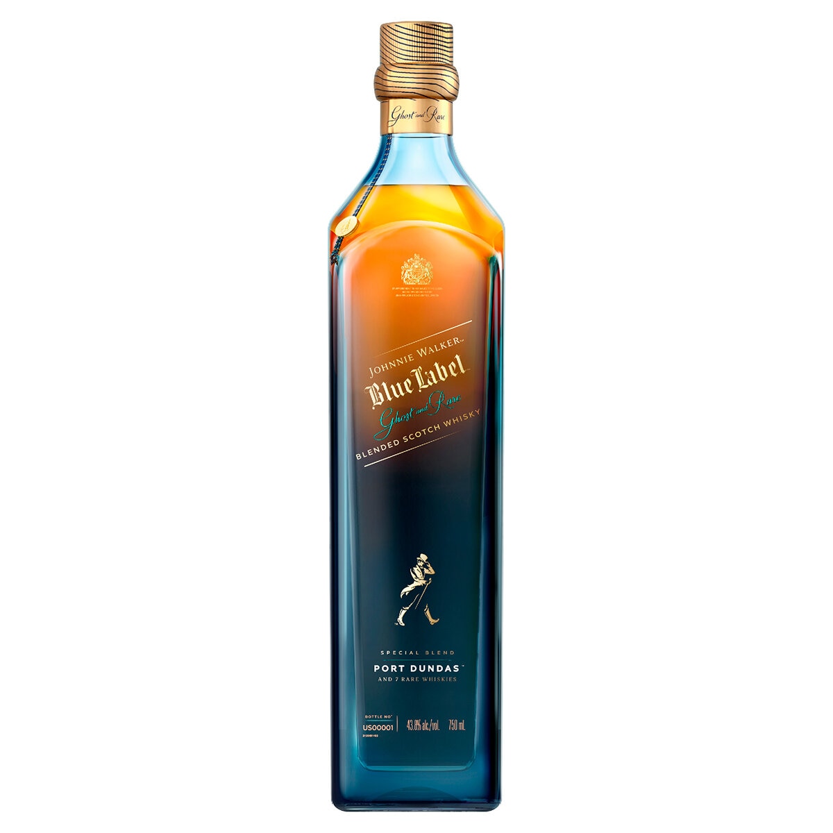 Whisky Johnnie Walker Blue Ghost & Rare Dundas 750ml Co...