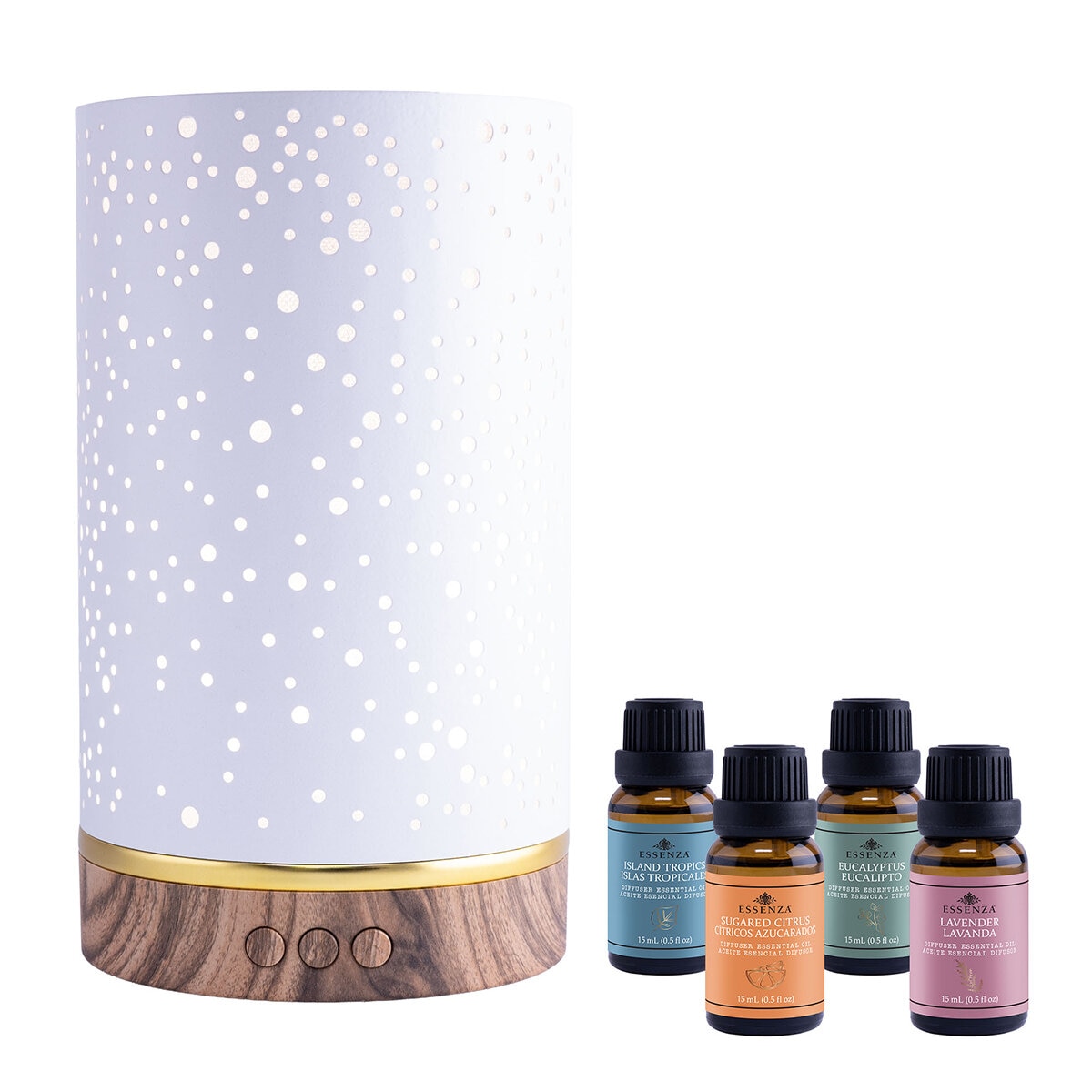 Essenza Difusor Eléctrico con 4 Aceites Esenciales