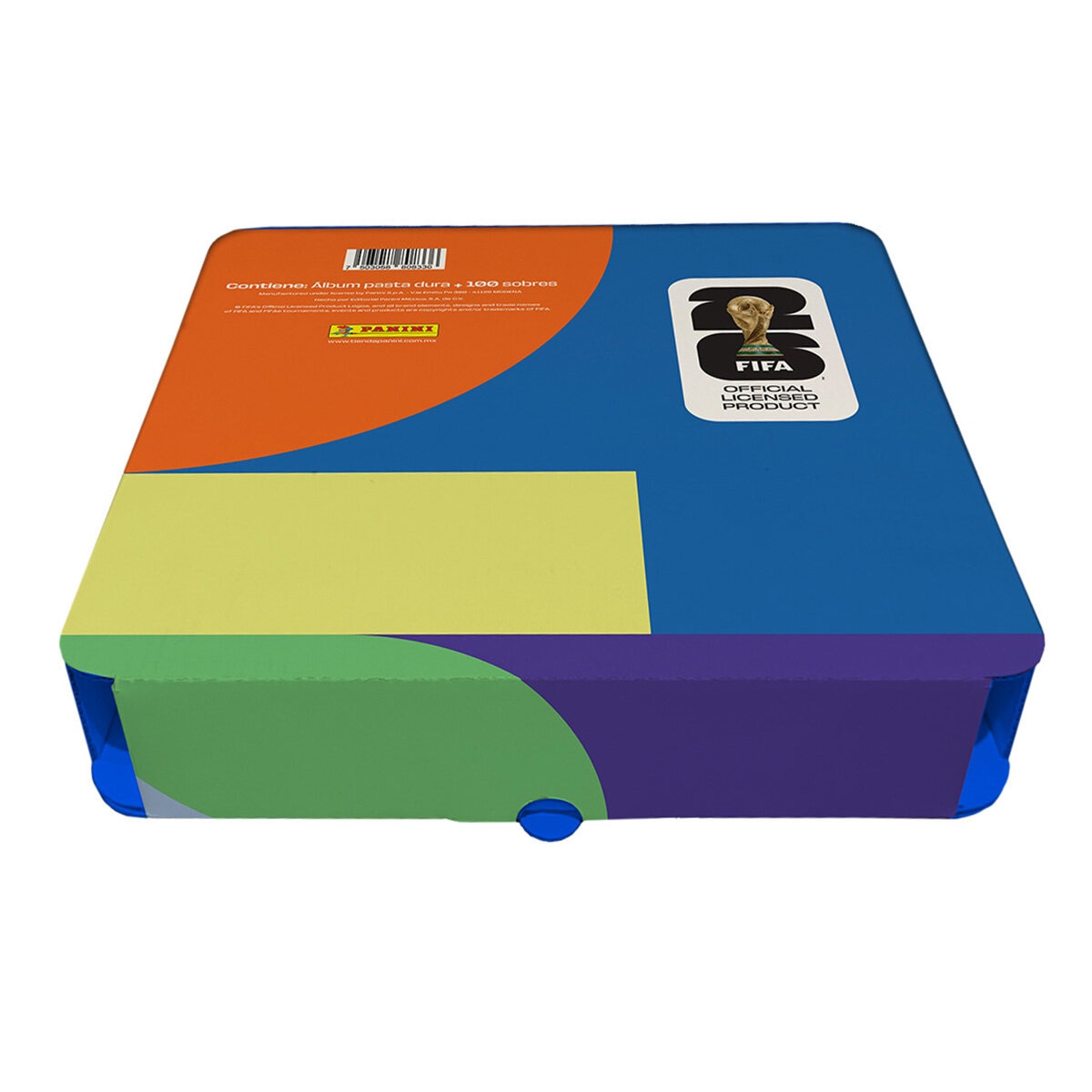 Panini Álbum, FIFA™ World Cup 2026, Pasta Dura +100 sobres +1 Pasaporte+16 Estampas con Imágenes de las 16 sedes de la Copa del Mundo