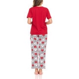 Keith Haring Conjunto de Pijama para Dama Rojo Chica