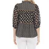 Rain and Rose Blusa para Dama Negro Extra Grande