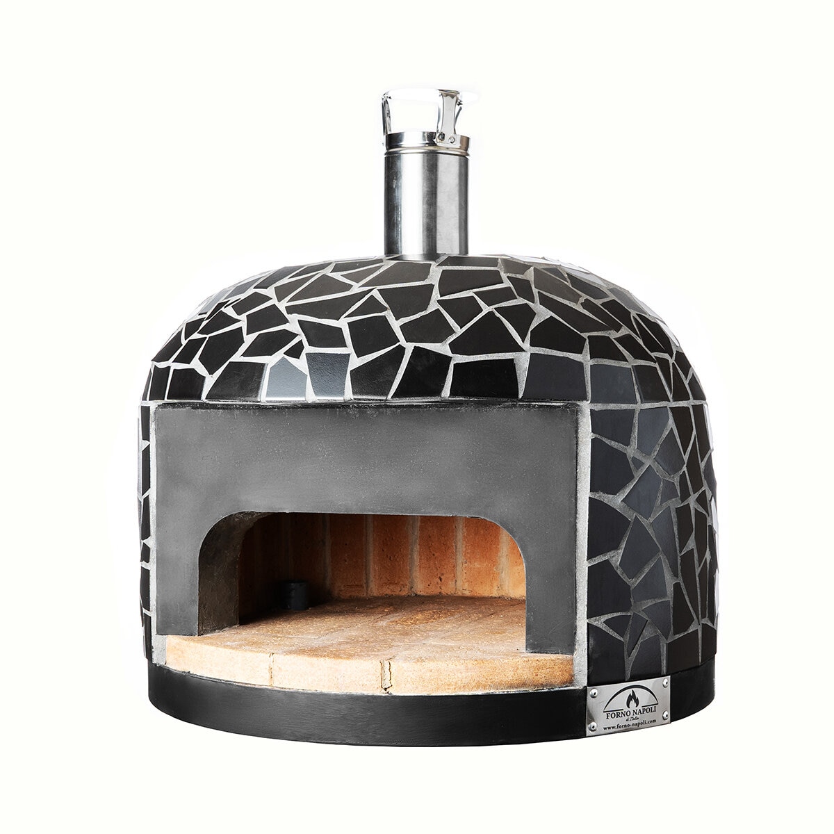 Forno Napoli, Horno de Leña Modelo Barano, Color Negro