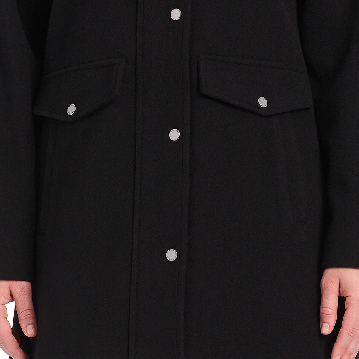 Vince Camuto Abrigo para Dama Negro Mediana