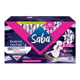 Saba Buenas Noches Extra Toallas Femeninas 80 Pzas