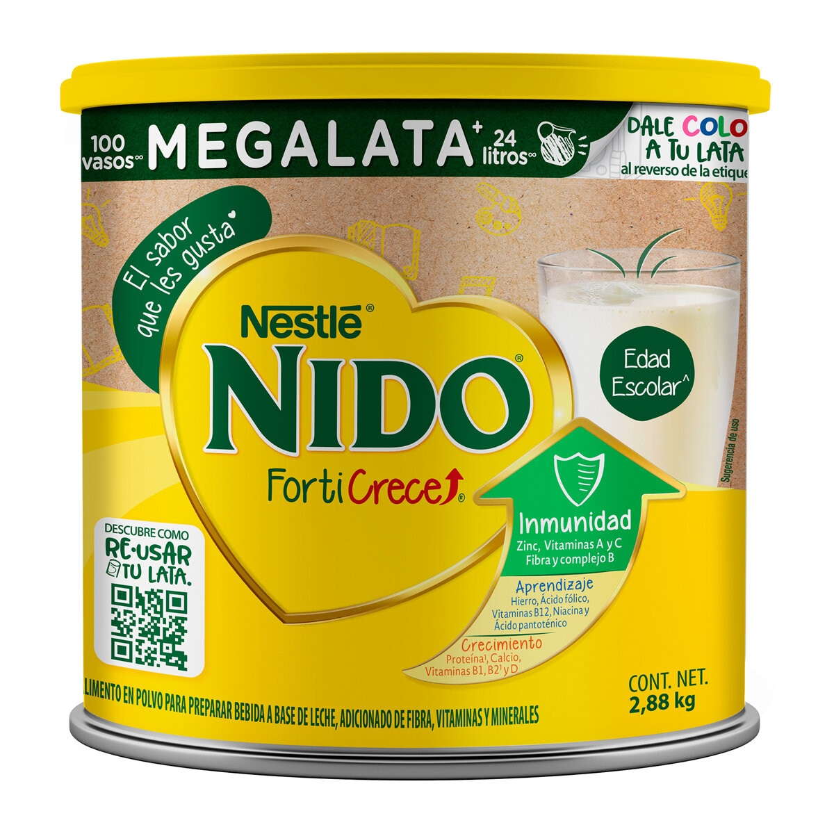 Nido Leche En Polvo Entera Fortificada 2.88 kg