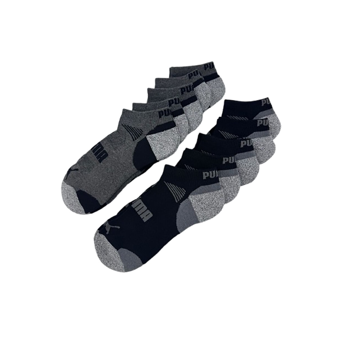 Puma Calcetines para Caballero 10 pares Negro