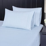 South Point Juego de Sábanas Tamaño Matrimonial 6 piezas Ripple Texture Azul