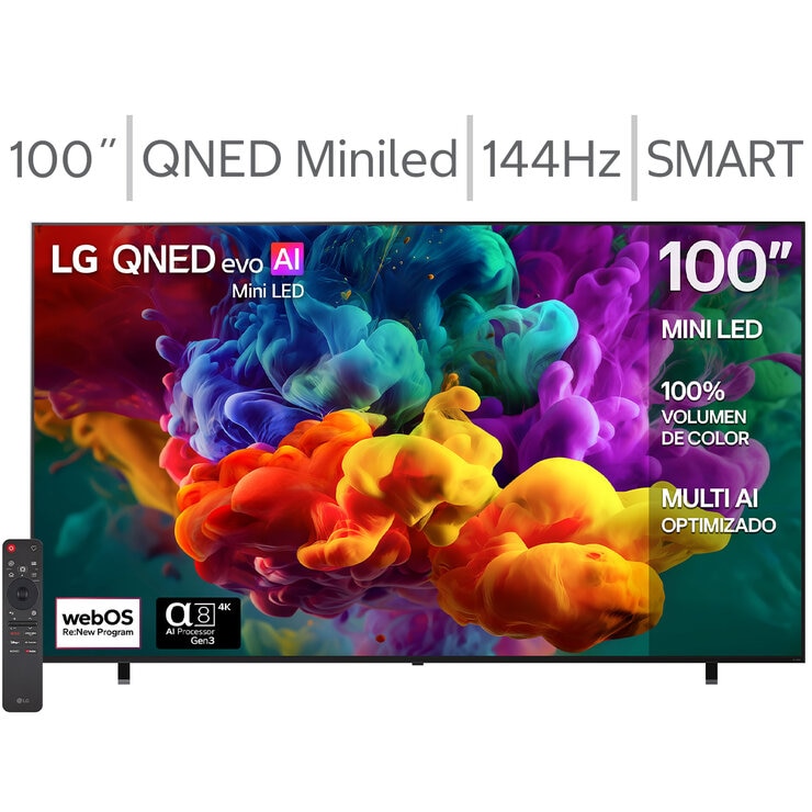LG Pantalla 100" QNED Miniled 4K Smart TV LG Pantalla 100" QNED Miniled 4K Smart TV