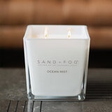 Sand + Fog Vela Aromática de Mezcla de Cera de Soya Brisa Marina