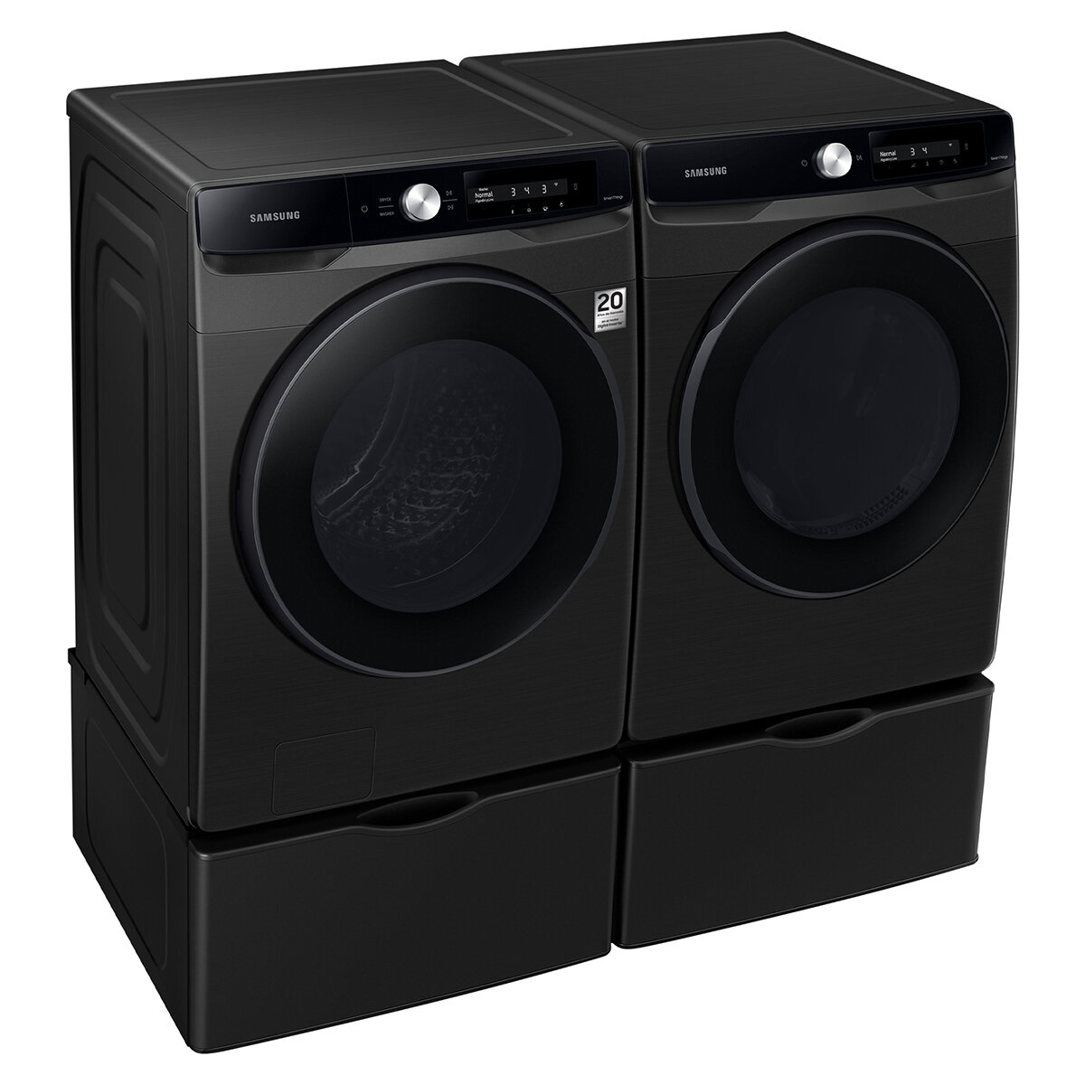 Samsung Combo de Lavado Gas/Eléctrico 22Kg / 24Kg con Pedestal