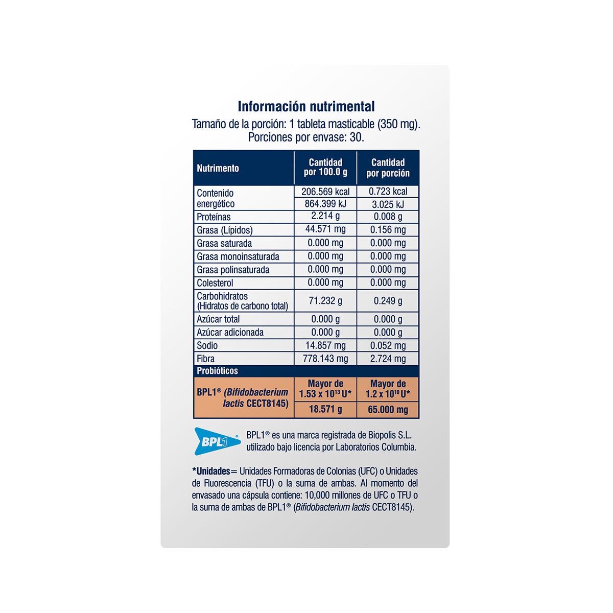 Microbiot Fit con 30 Tabletas Masticables Microbiot Fit con 30 Tabletas Masticables