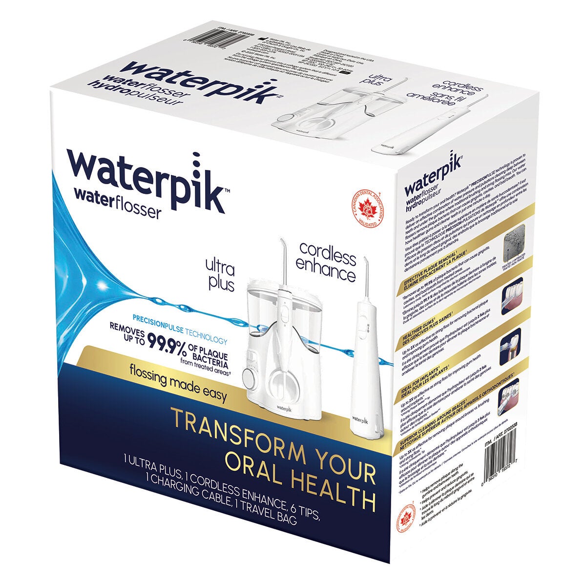 Waterpik, Irrigador Bucal Ultra Plus + Cordless Enhance Waterpik, Irrigador Bucal Ultra Plus + Cordless Enhance