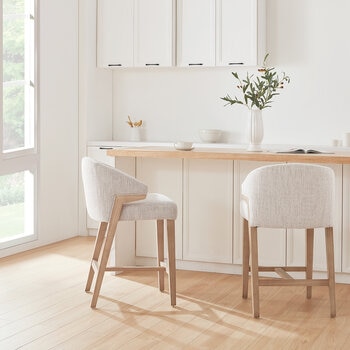 Aiden & Ivy Furniture, Paquete de 2 Taburetes de Tela para Mostrador