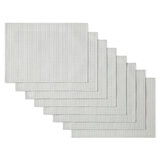 Town & Country Living, Juego de 8 Manteles Individuales, Gris