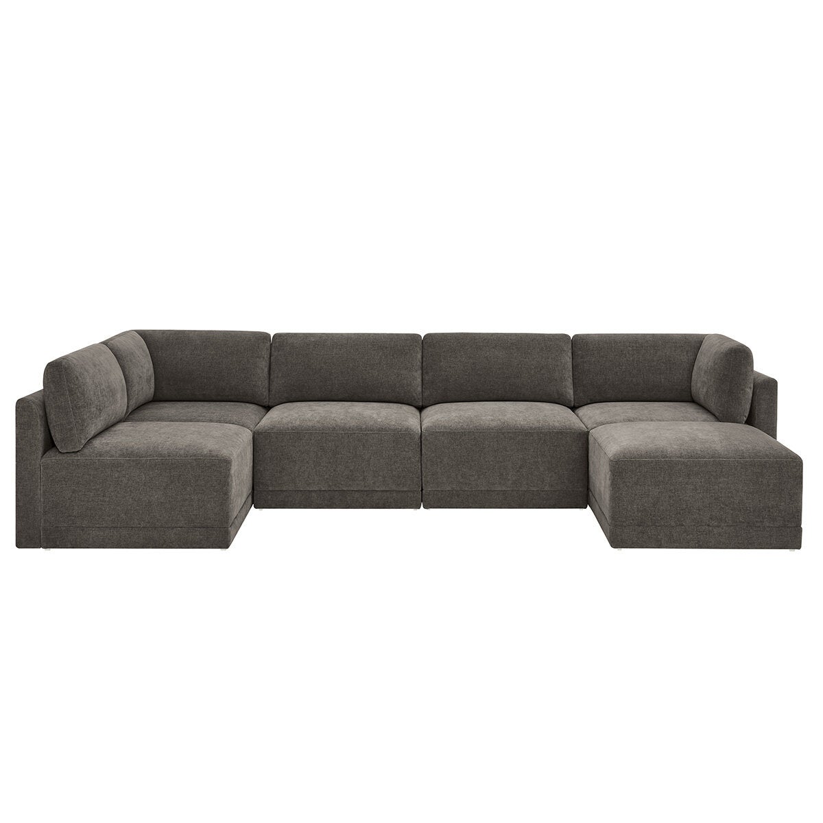 Thomasville, Fallon, Seccional Modular de Tela de 6 piezas con Otomano
