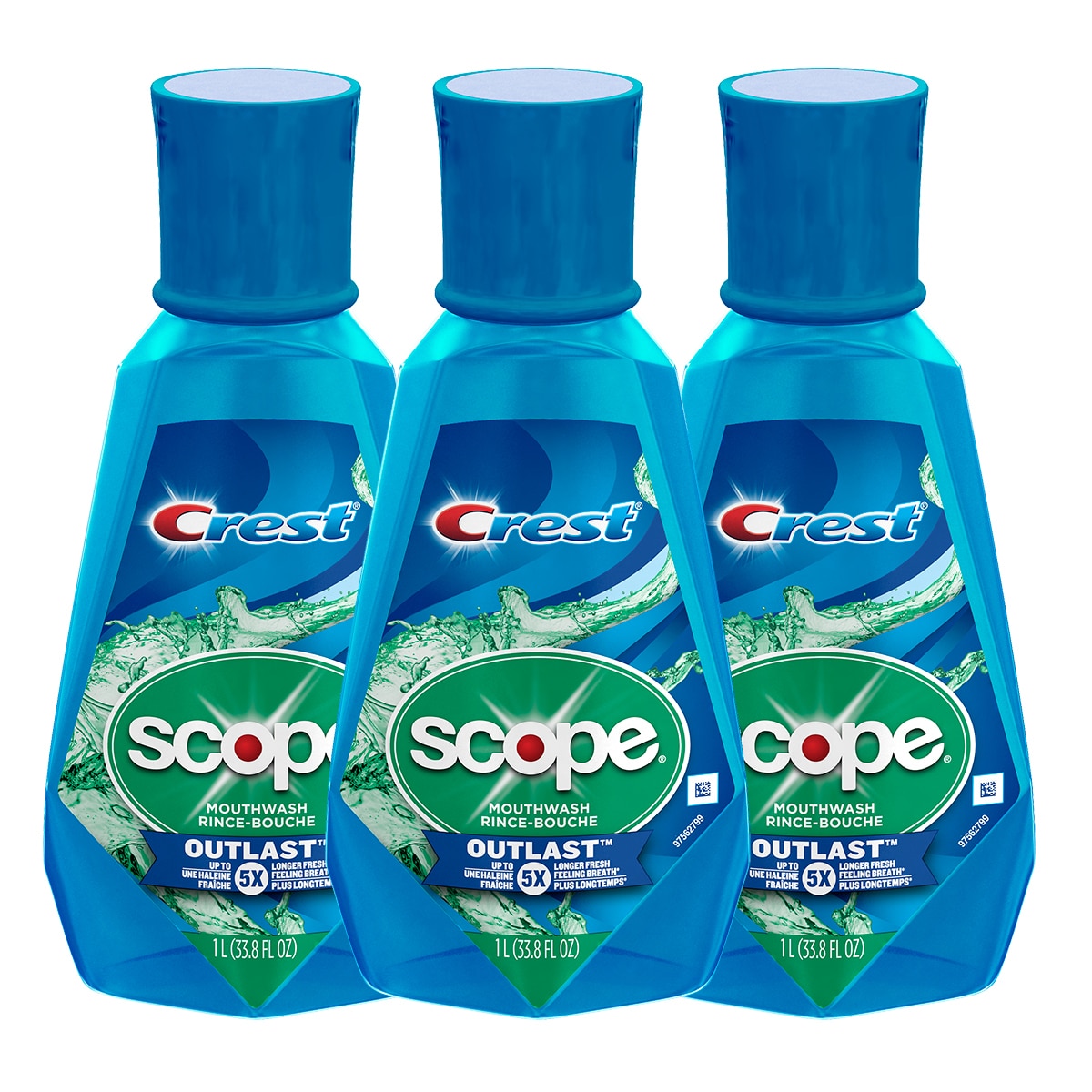 Enjuague Bucal, Crest + Scope, 3 piezas Costco México
