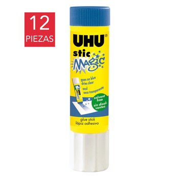 UHU Lápiz Adhesivo Azul 21 gramos 12 Piezas