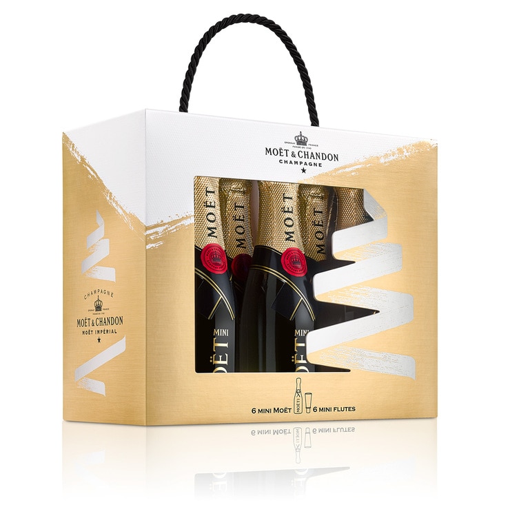 Champagne Mini Moët Imperial 6/200ml Costco México