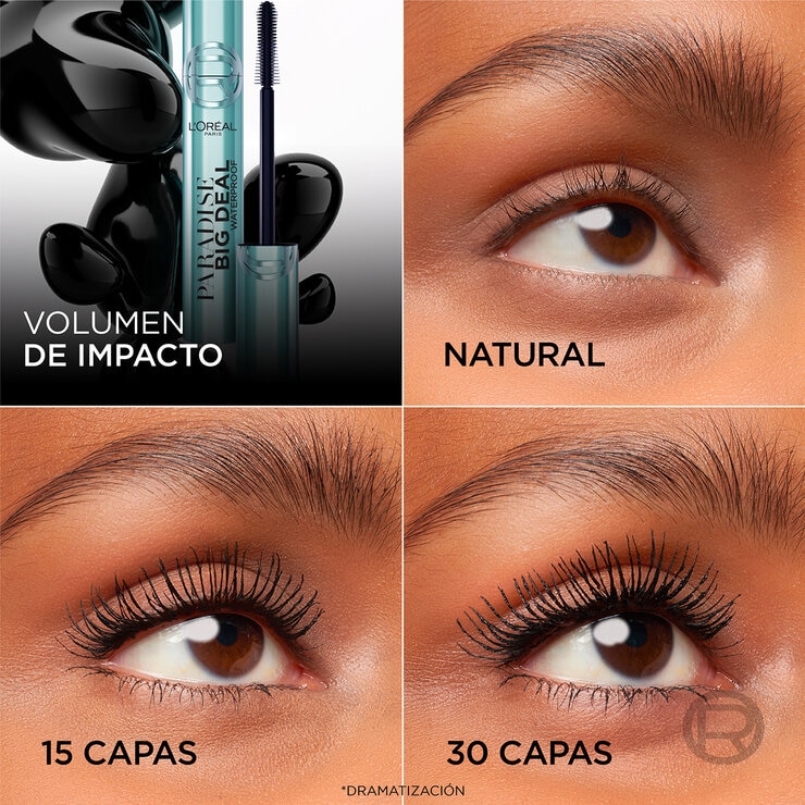 L'Oréal Big Deal Mascara de Pestañas a Prueba de Agua 2 pzas