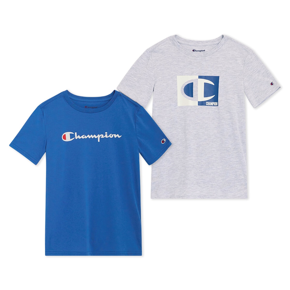 Champion Playera 2 piezas para Niños y Niñas Azul / Gris 10 / 12 Años Champion Playera 2 piezas para Niños y Niñas Azul / Gris 10 / 12 Años