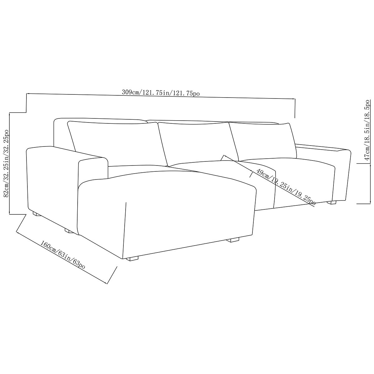 Ontai, Zyllah, Seccional de Tela de 2 Piezas