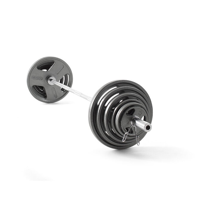Weider Set de Barra Olímpica con Discos