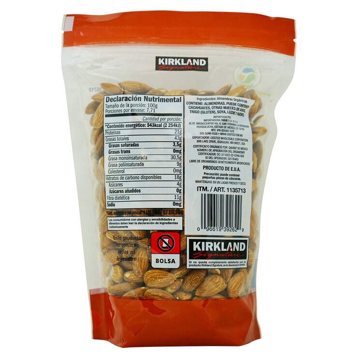 Kirkland Signature Almendras Orgánicas 771 g
